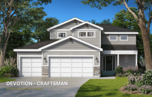Devotion Craftsman Color Elevation
