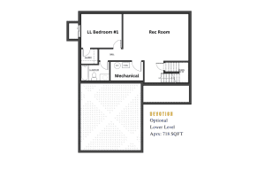 Devotion Optional Lower Level Floorplan