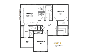 Devotion Upper Level Floorplan