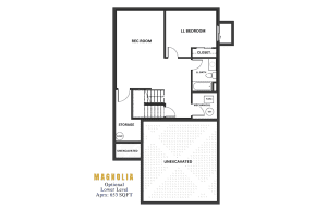 Magnolia Optional Lower Level Floorplan